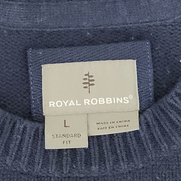 Royal Robbins Wool Blend Nordic Sweater L Gray - Picture 7 of 13
